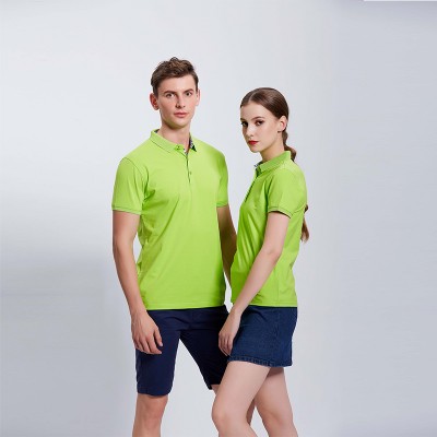 果绿色团体Polo衫定制