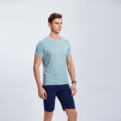 男士灰绿色企业工作服T血衫定制