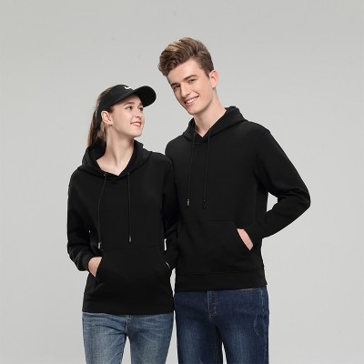 黑色秋冬季卫衣定制