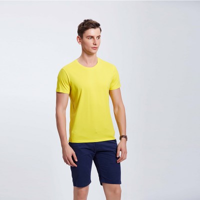 金黄色企业工作服T恤定制