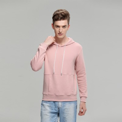 粉红色秋冬季卫衣定制