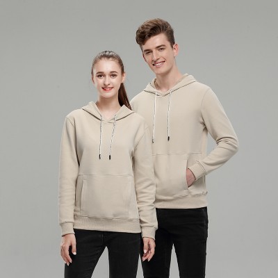 杏色秋冬季卫衣定制