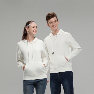 白色秋冬季卫衣定制