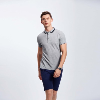 花灰色男士企业工作服T血衫定制