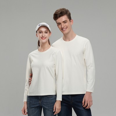 白色长袖T恤衫定制