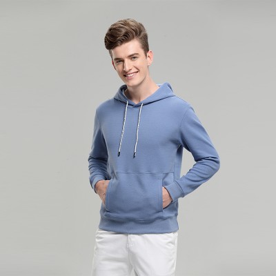 浅蓝色秋冬季卫衣定制