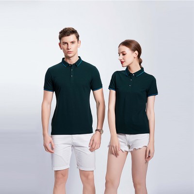 墨绿色团体POLO衫定制