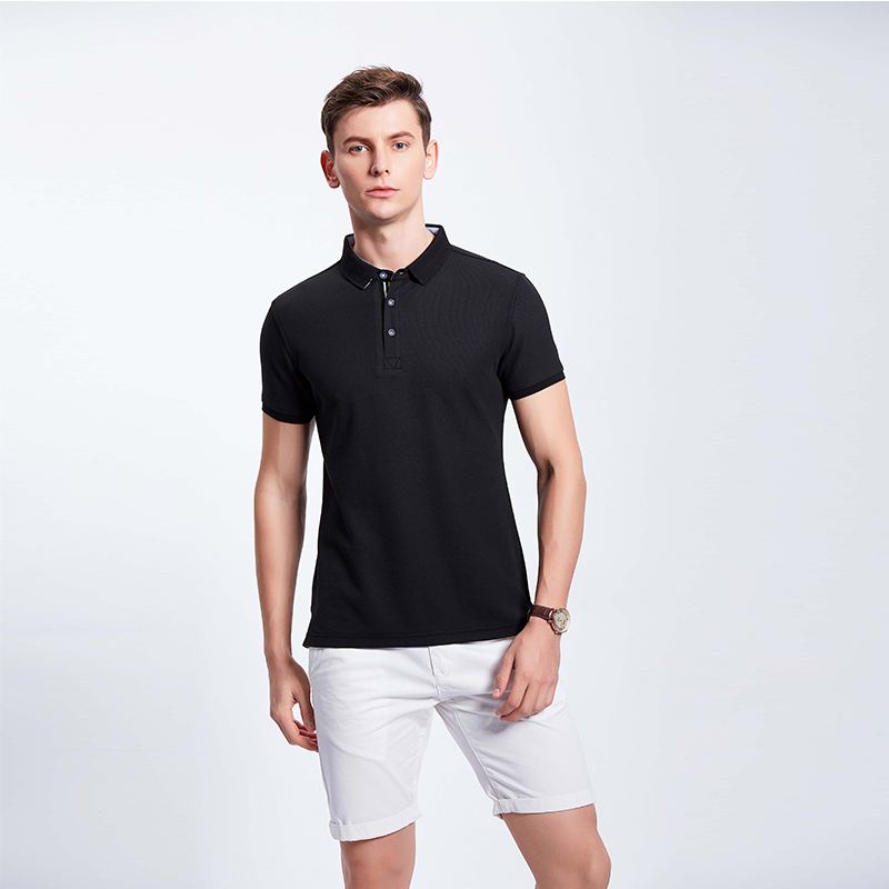 黑色团体Polo衫定制