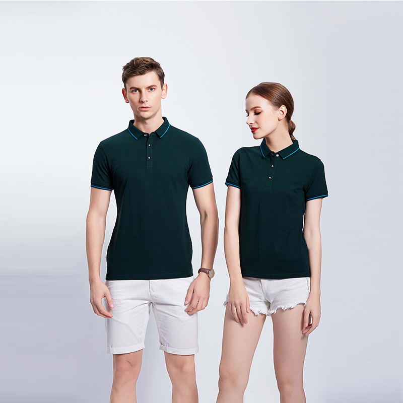 墨绿色团体Polo衫定制