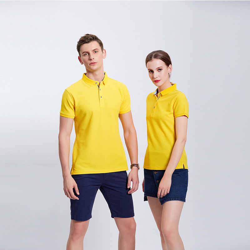 蛋黄色团体T恤定制