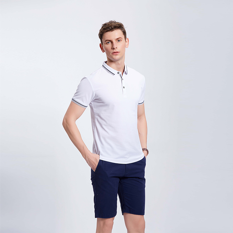 白色团体Polo衫定制
