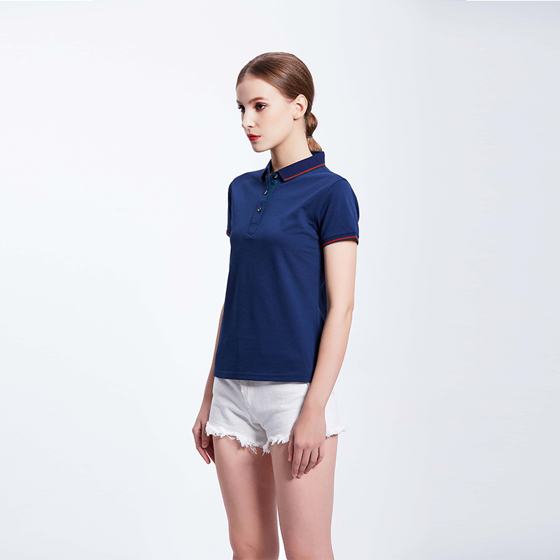 藏蓝色团体T血衫定制