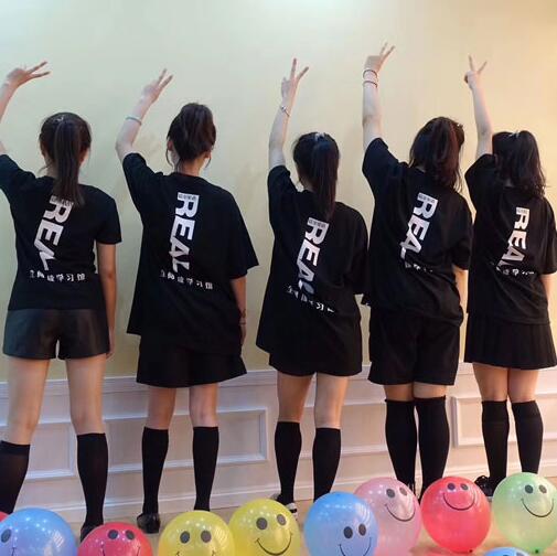 英语培训班团体T恤案例