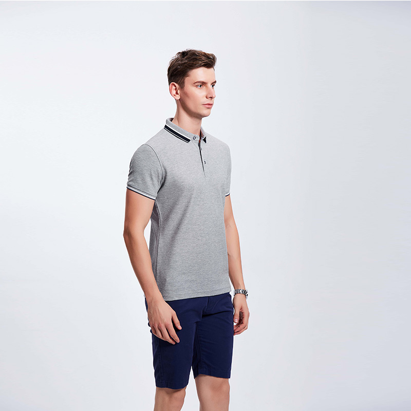 花灰色男士企业工作服T血衫定制