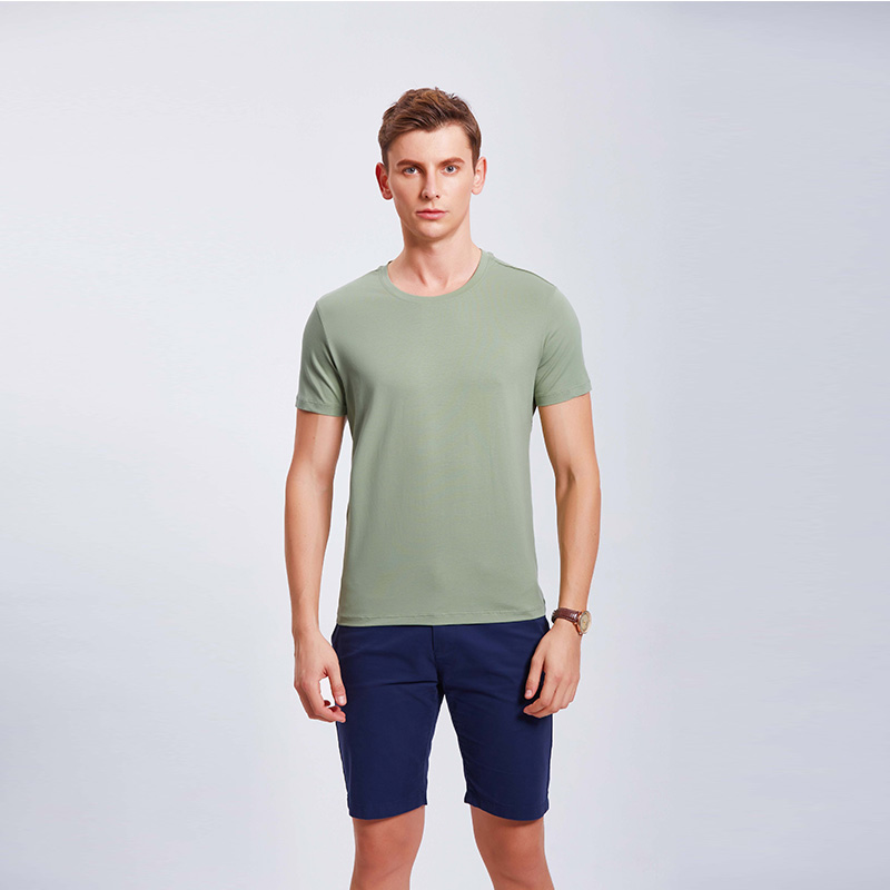 豆绿男士企业工作服T血衫定制