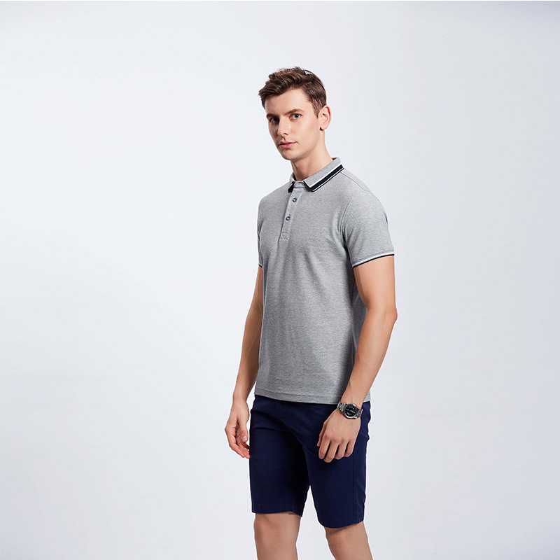 花灰色男士企业工作服T血衫定制