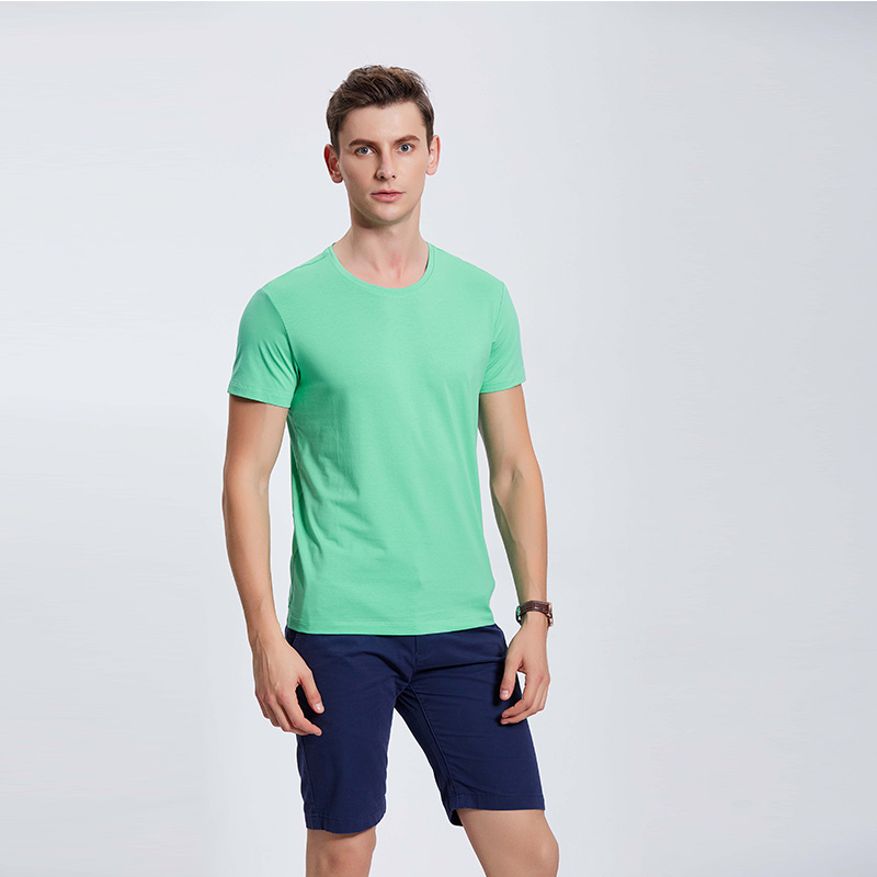 中绿男士团体工作服T血衫定制