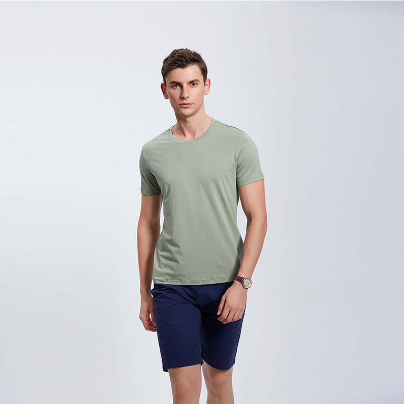 豆绿男士企业工作服T血衫定制