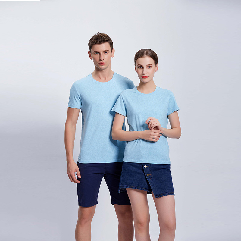 彩棉浅团体T恤衫定制