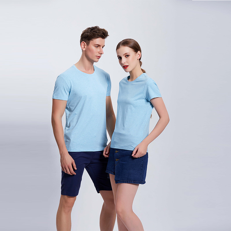 彩棉浅团体T恤衫定制