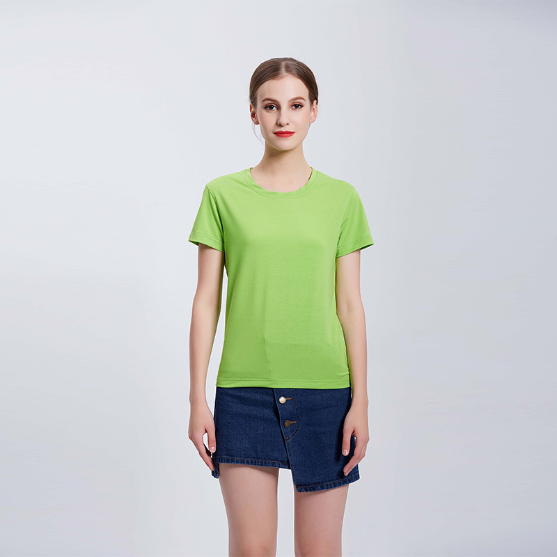 果绿色团体企业工作服T血衫定制