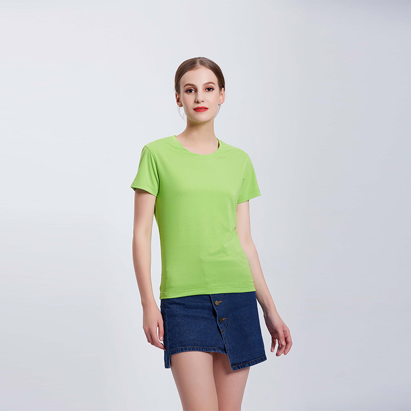 果绿色团体企业工作服T血衫定制