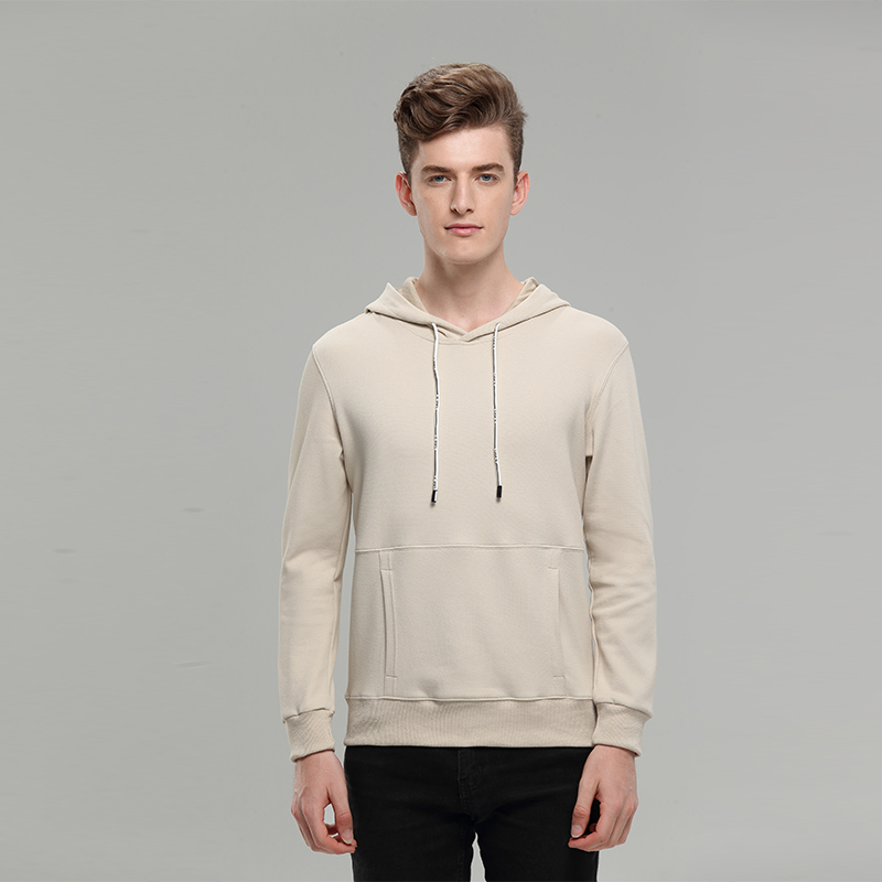 杏色秋冬季卫衣定制