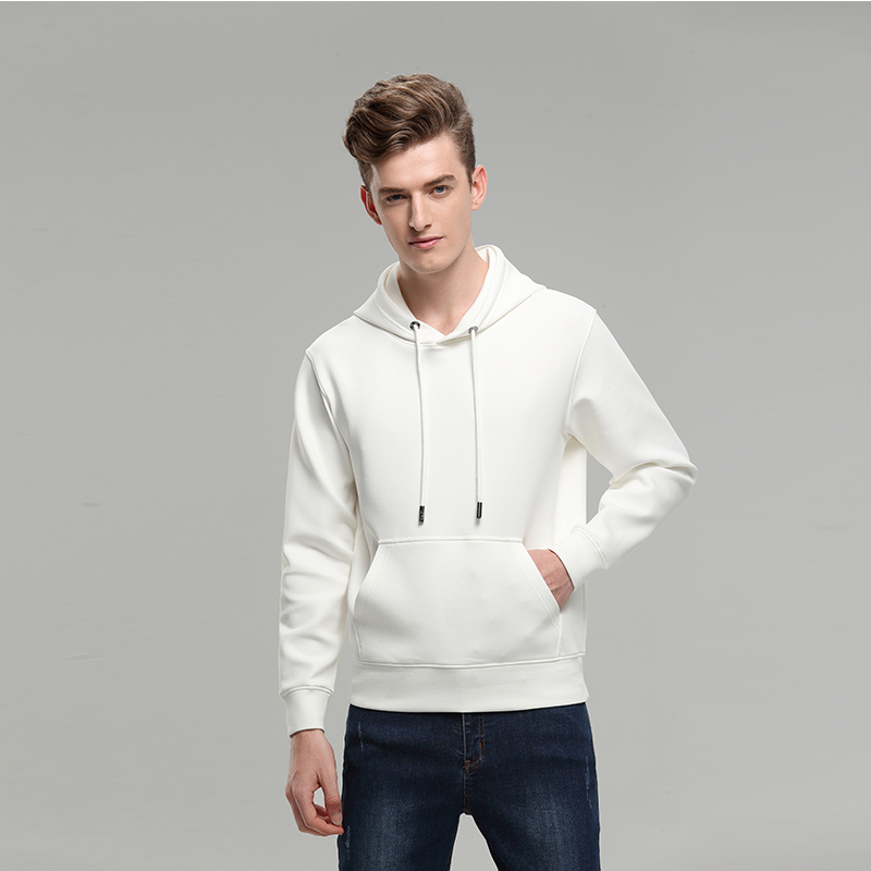 白色秋冬季卫衣定制