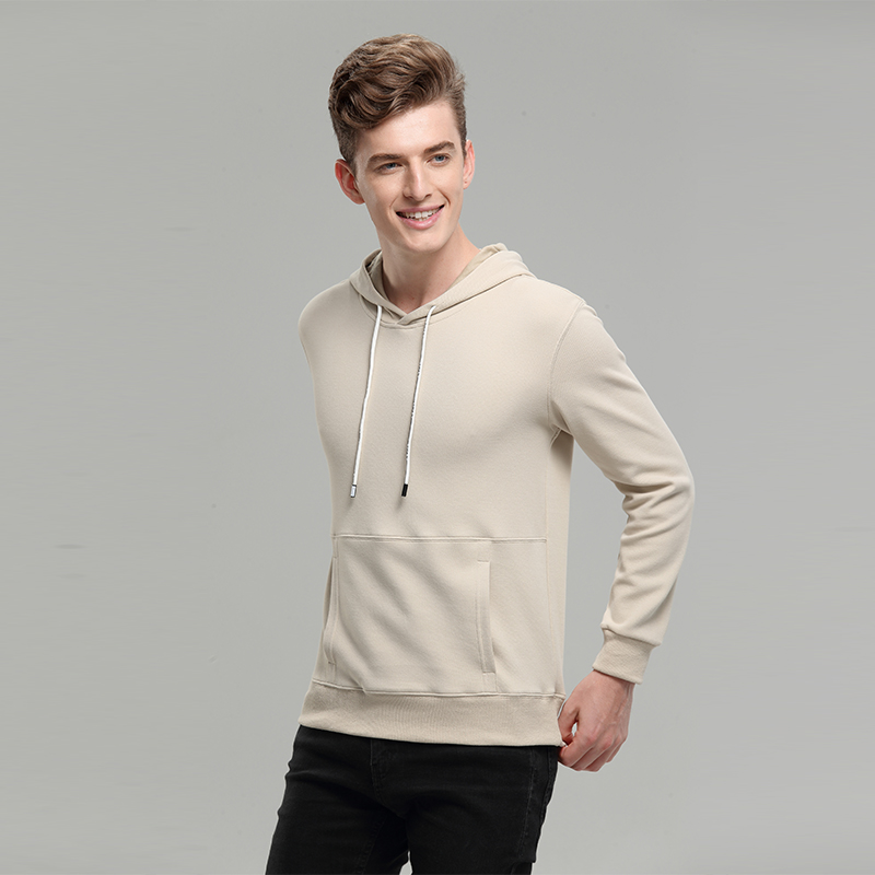 杏色秋冬季卫衣定制