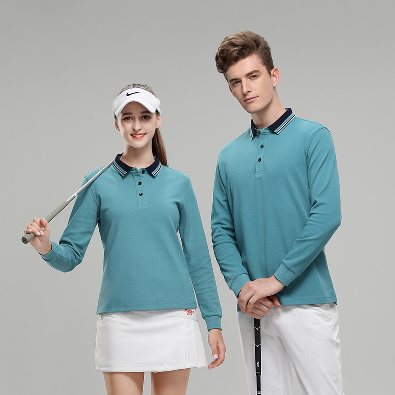 灰绿男士长袖T恤衫定制