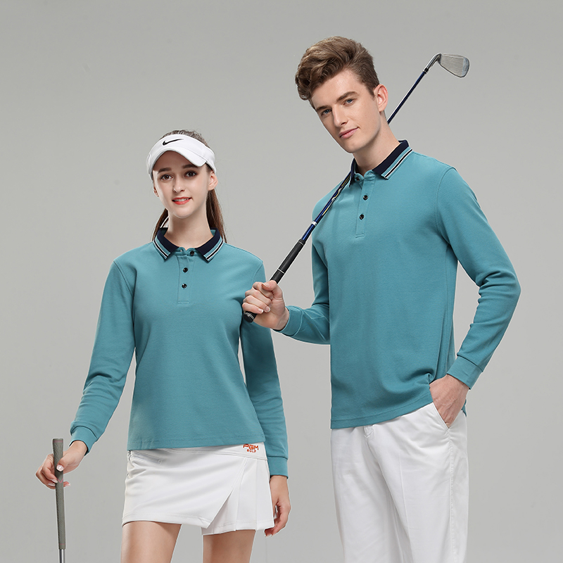 灰绿男士长袖T恤衫定制