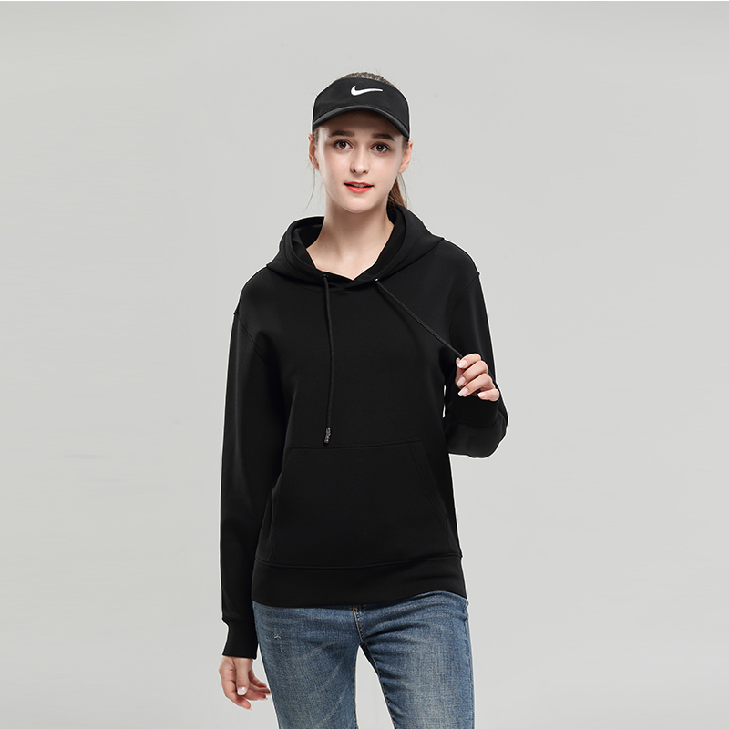 黑色秋冬季卫衣定制