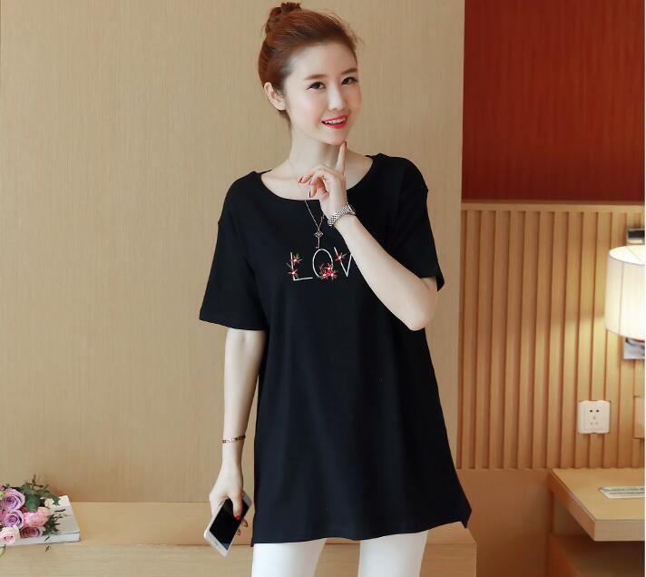 女生定制加长款加肥T恤定制，也是不错的选择!